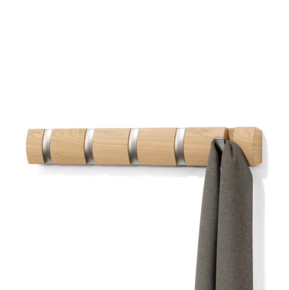 Umbra Wall Mount Hooks - 5 Flip Hooks - Coat Hanger